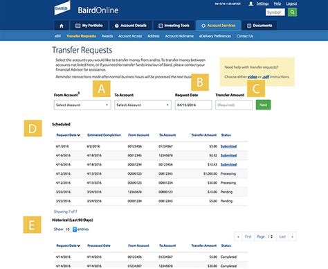 rwbaird online login